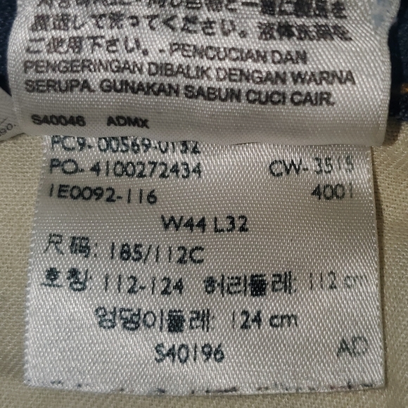 Levis 569 Big&Tall Loose Straight Blue Jeans 44W - Picture 16 of 16